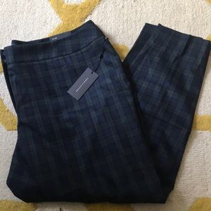 Blue & Green Plaid Tommy Hilfiger Ankle Pants